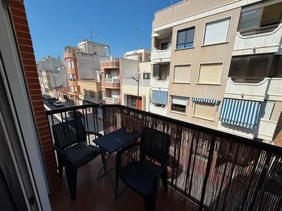 Balcon; vue, carrelage
