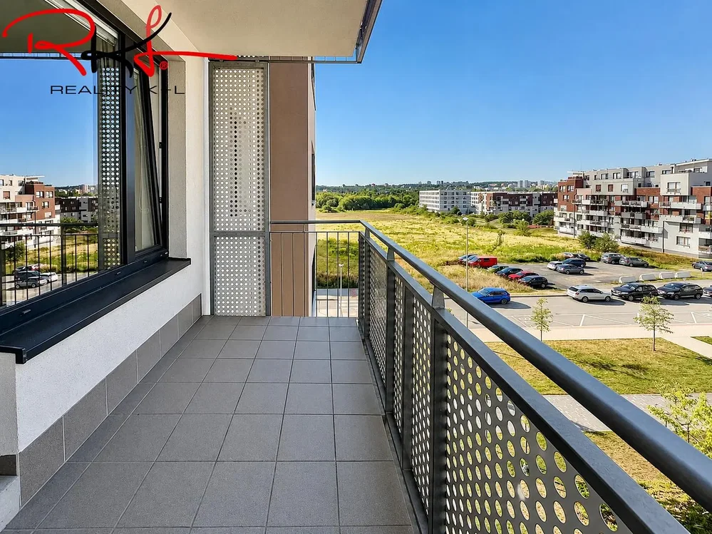 Balcony; view, tile floor