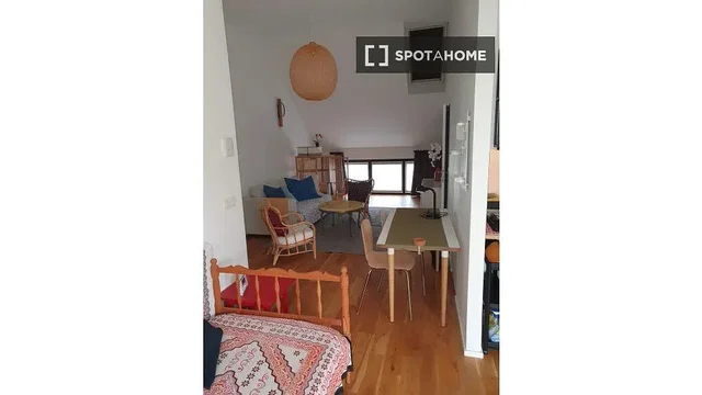 Living room; wood floor, natural light