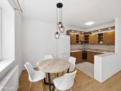 Kitchen; kitchen appliances, wood floor, natural light, modern style