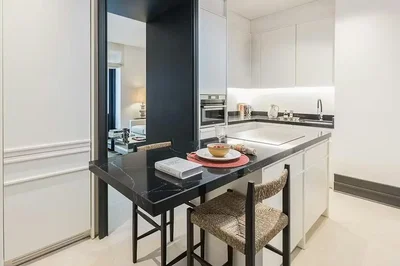 Kitchen; kitchen appliances, natural light