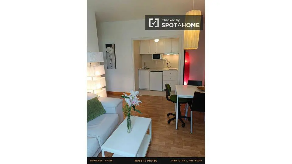Wohnzimmer; tageslicht, holzboden, moderner stil, küchengeräte