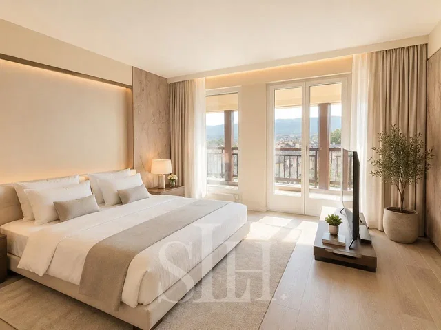 Schlafzimmer; blick, tageslicht, moderner stil