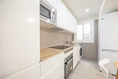 Kuhinja; kuhinjski aparati, prirodno svjetlo, moderni stil