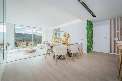 Wohnzimmer; blick, tageslicht, moderner stil, holzboden