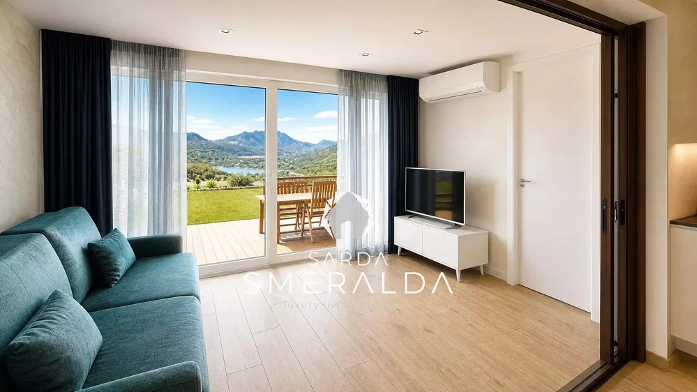 Oturma odası; manzara, doğal ışık, modern stil