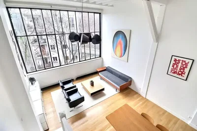 Wohnzimmer; blick, holzboden, tageslicht, moderner stil