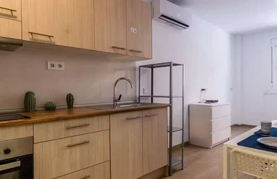 Kuhinja; kuhinjski aparati, prirodno svjetlo, moderni stil
