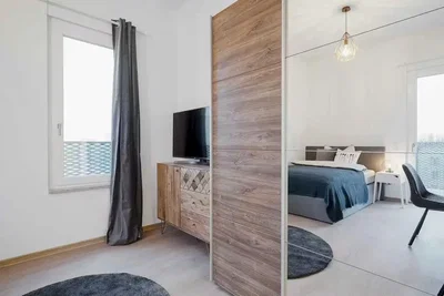 Schlafzimmer; tageslicht, moderner stil
