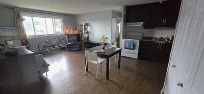 Kitchen; kitchen appliances, wood floor, natural light