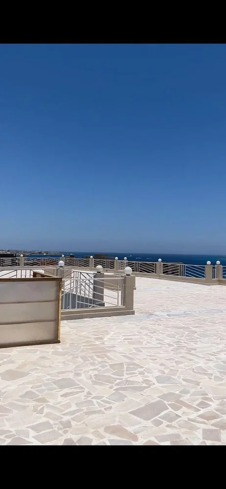 Terraço; vista, chão de azulejo