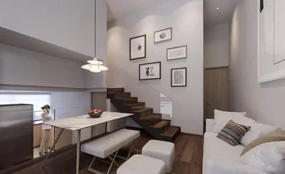 Wohnzimmer; tageslicht, holzboden, moderner stil