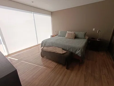 Bedroom; wood floor, natural light