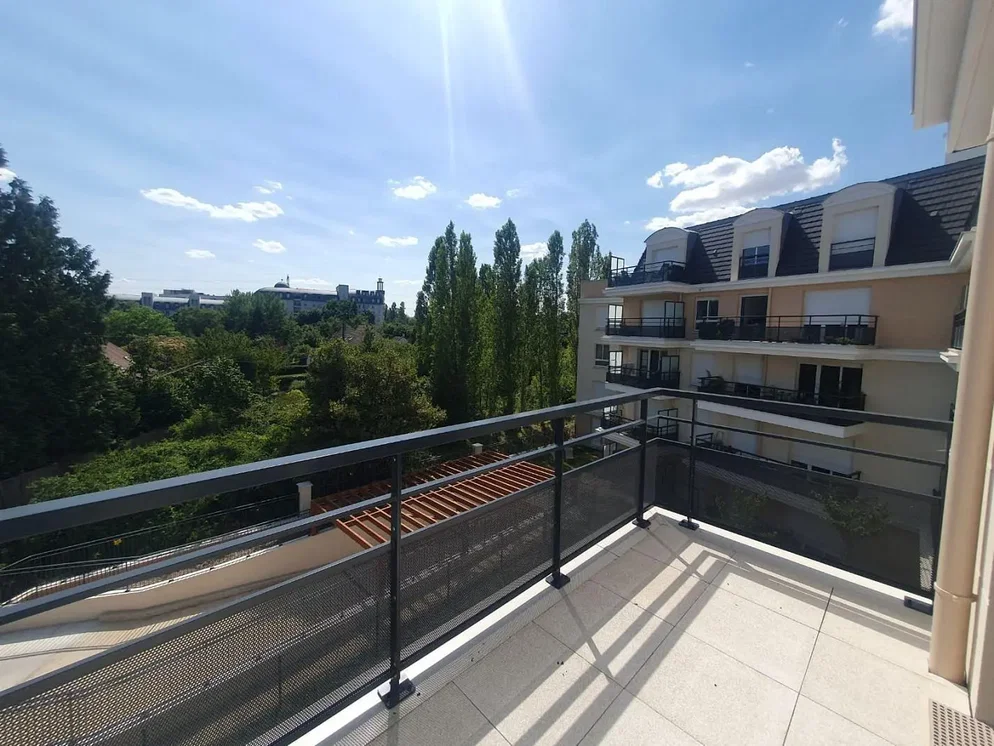 Balkon; blick, tageslicht, fliesenboden