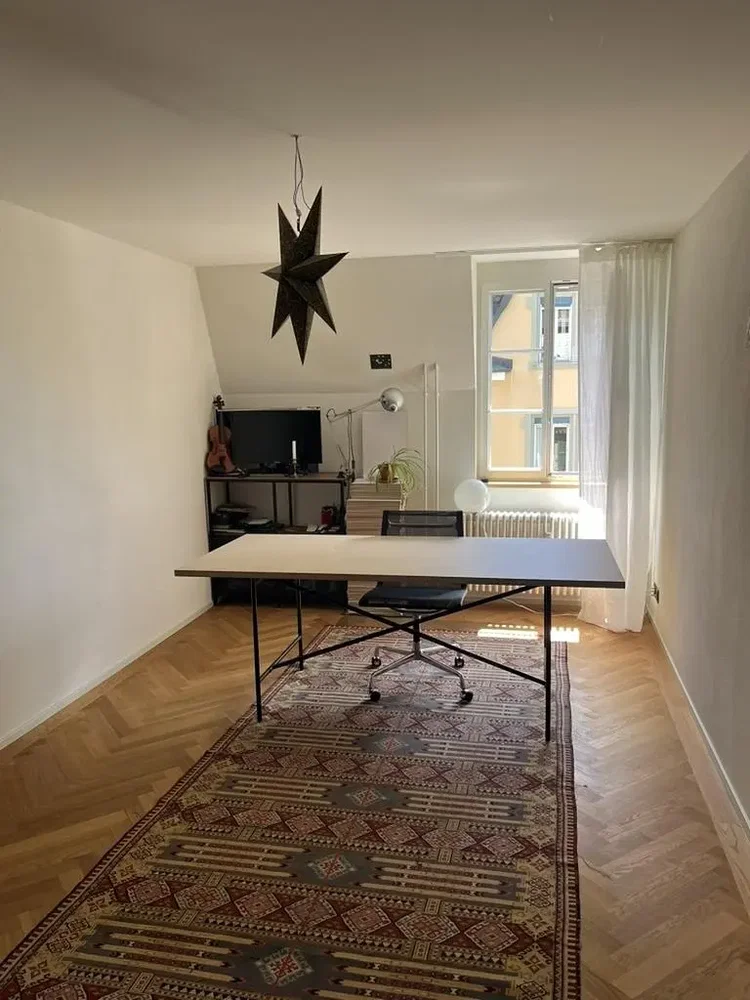 Wohnzimmer; holzboden, tageslicht