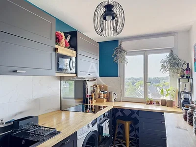 Cuisine; électroménager, lumière naturelle, style moderne