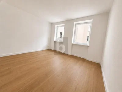 Bedroom; wood floor, natural light