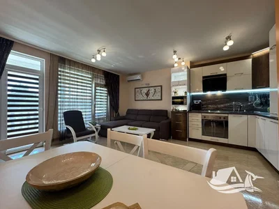 Living room; kitchen appliances, natural light, modern style