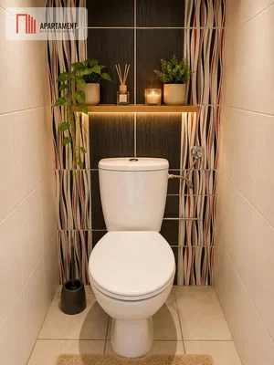 Toilette; fliesenboden, tageslicht