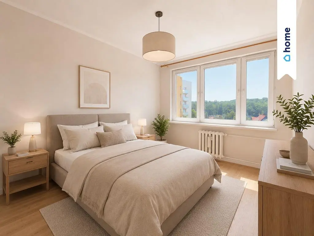 Chambre; lumière naturelle, parquet, style moderne