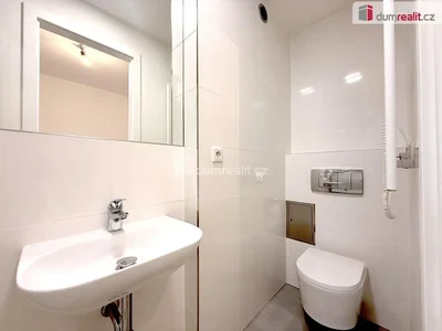 Toilet; tile floor, renovated, natural light