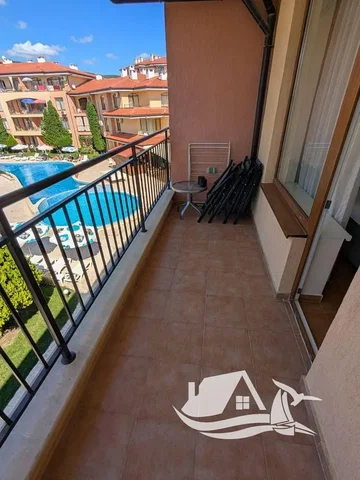 Balcony; view, tile floor, natural light
