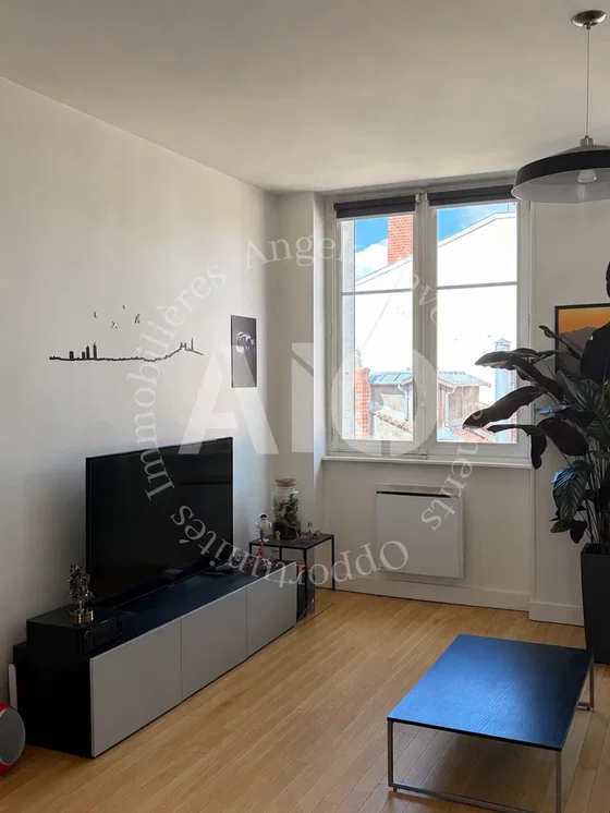 Woonkamer; houten vloer, natuurlijk licht, moderne stijl