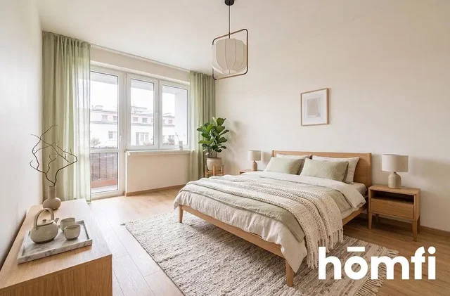 Dormitorio; suelo de madera, luz natural, estilo moderno