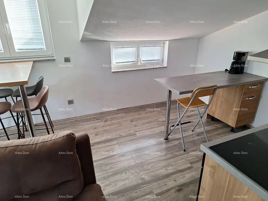 Cuisine; électroménager, parquet, lumière naturelle