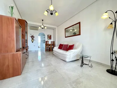Living room; tile floor, natural light