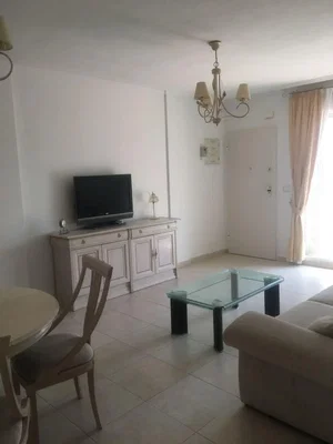 Living room; tile floor, natural light