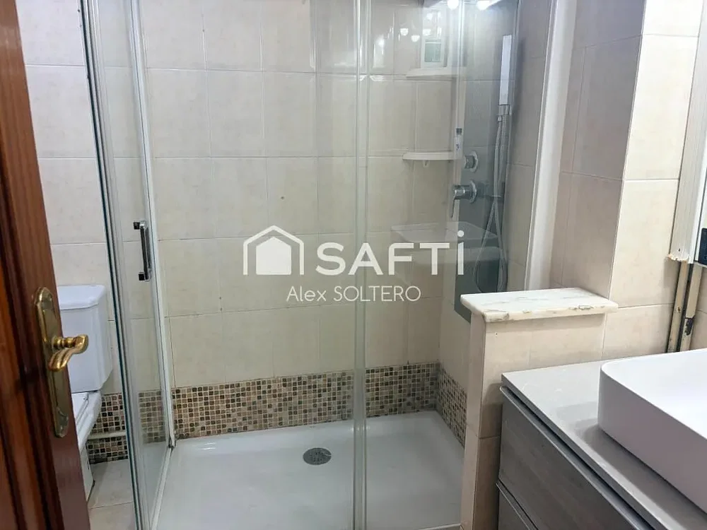 Bathroom; tile floor, renovated, natural light
