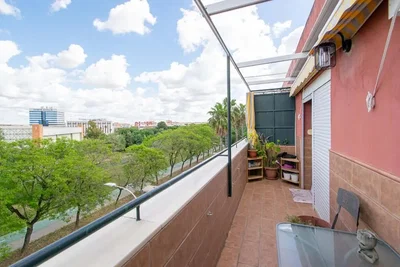 Balkon; uitzicht, natuurlijk licht