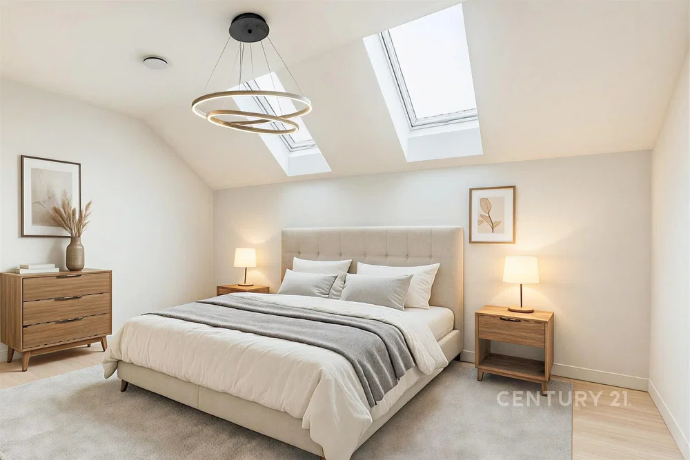 Bedroom; natural light, modern style