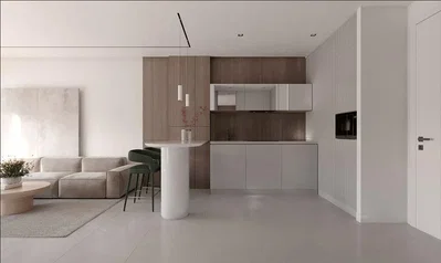 Wohnzimmer; tageslicht, moderner stil, fliesenboden