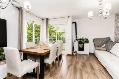 Wohnzimmer; holzboden, tageslicht, moderner stil