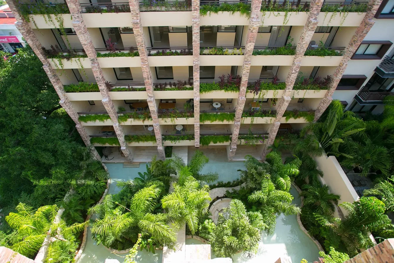 Maison et environs; vue, lumière naturelle