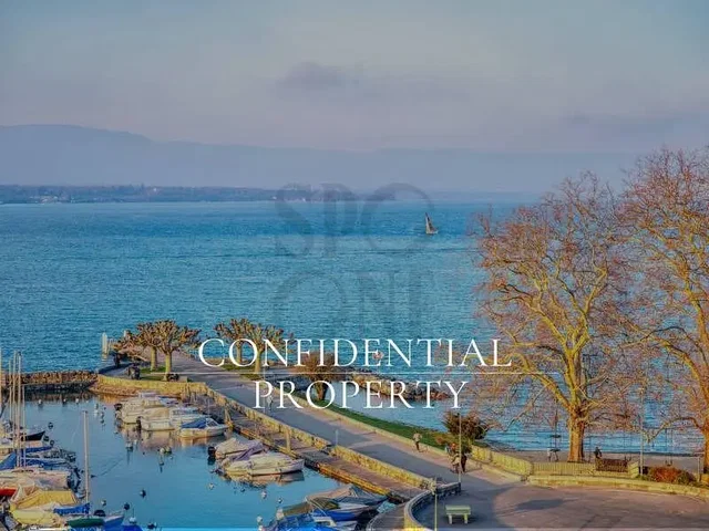 House and surroundings; view