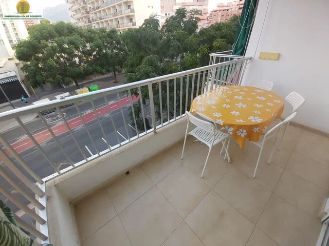 Balcony; tile floor, view