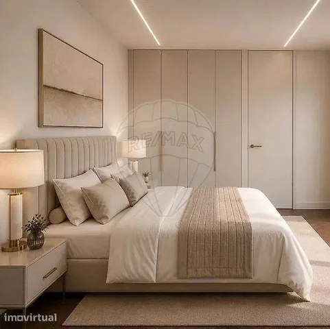 Bedroom; modern style, natural light, wood floor
