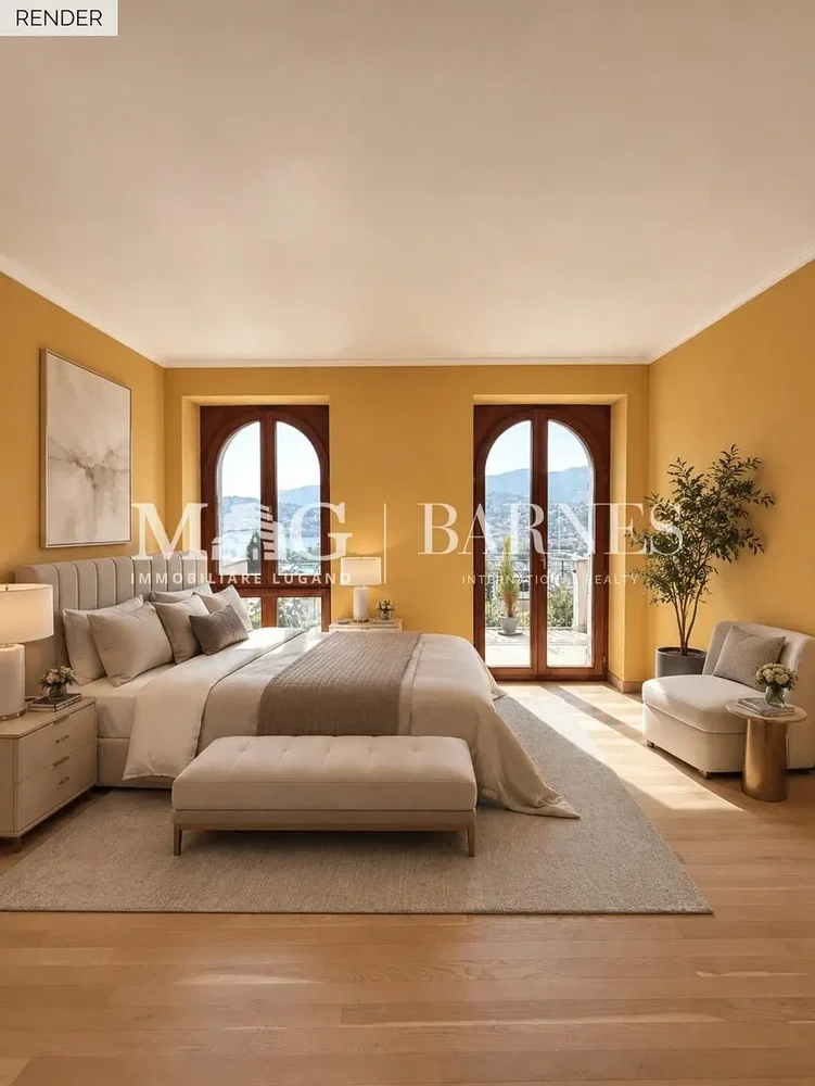 Schlafzimmer; holzboden, tageslicht, moderner stil