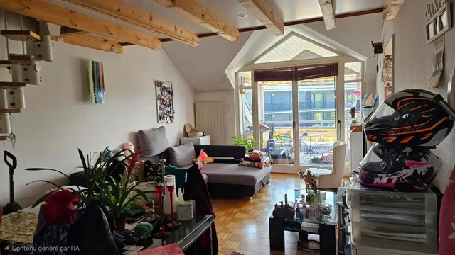 Dnevna soba; prirodno svjetlo, drvene grede