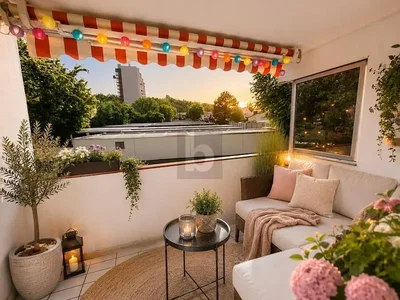 Balcon; lumière naturelle, vue