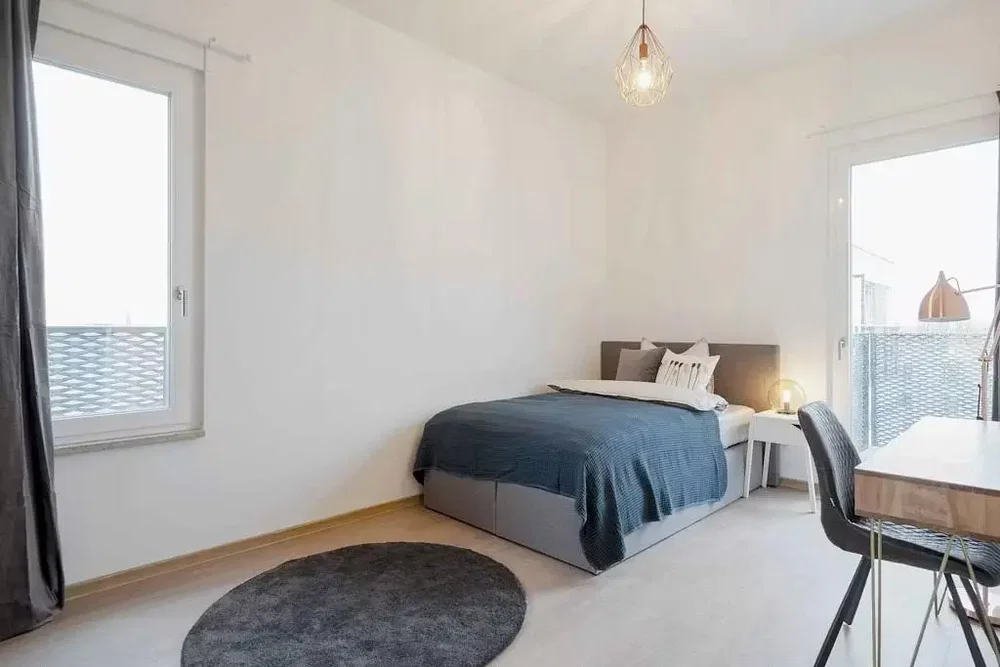 Schlafzimmer; tageslicht, moderner stil