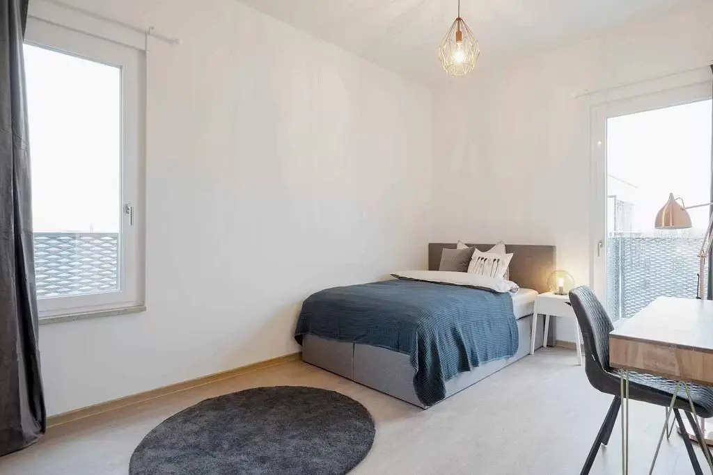 Schlafzimmer; tageslicht, moderner stil