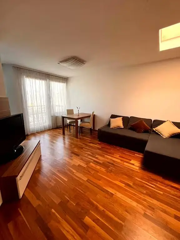 Wohnzimmer; holzboden, tageslicht