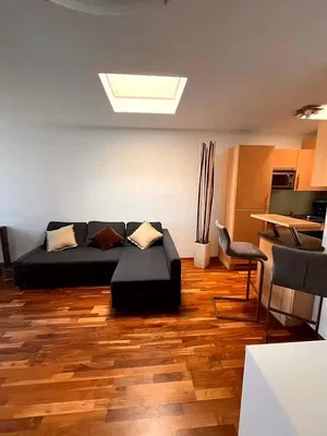 Wohnzimmer; holzboden, tageslicht