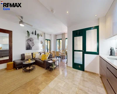 Wohnzimmer; tageslicht, fliesenboden, moderner stil