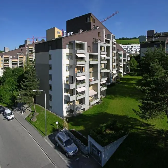 Haus und umgebung; blick, tageslicht