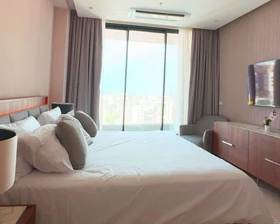 Camera da letto; vista, luce naturale, stile moderno